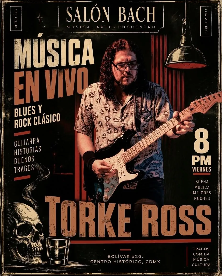 Torke Ross en cartel de presentación